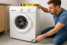 تراز کردن ماشین لباسشویی در خانه