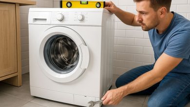 تراز کردن ماشین لباسشویی در خانه